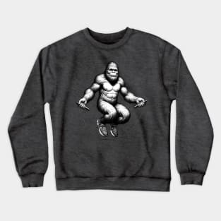 Bigfoot Jumping Rope Crewneck Sweatshirt